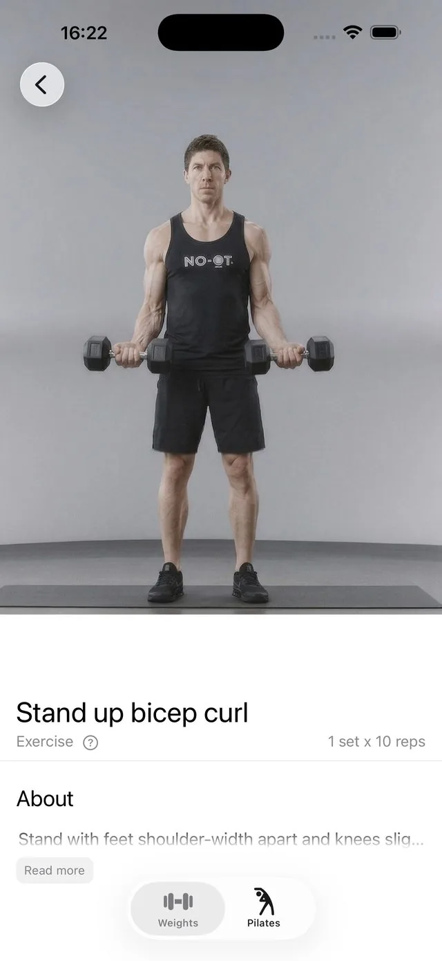 Exercises app: Exercise detail