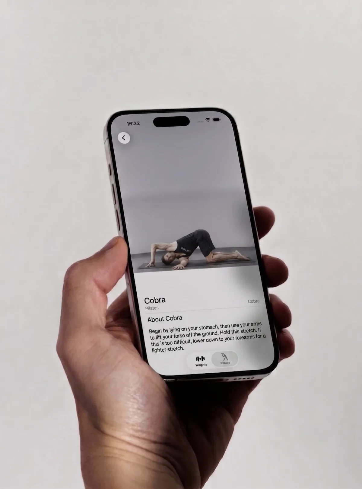 Exercises app: In hand